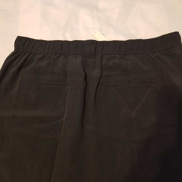NWT Madewell Women's Dark Gray Silk Lookout Mini Skrit Size L - Picture 7 of 10